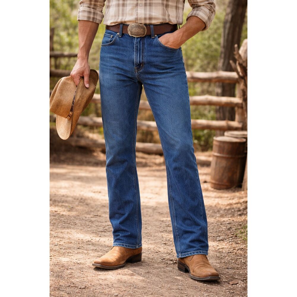 Vtg Wrangler 945 PW Made in USA Cowboy Cut Jeans 31x34 Boot Zipper Westerncore